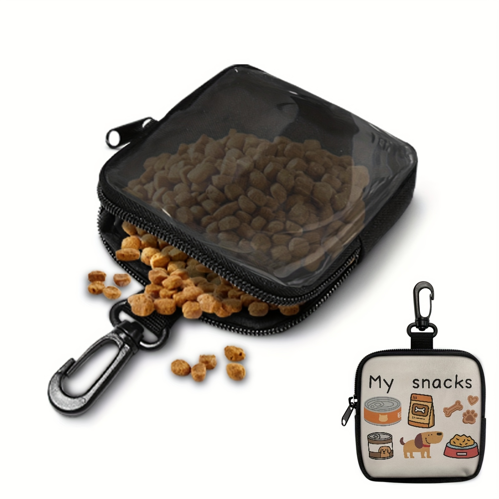 Food Snacks For Camping - Pochette portable pour friandises pour chien,