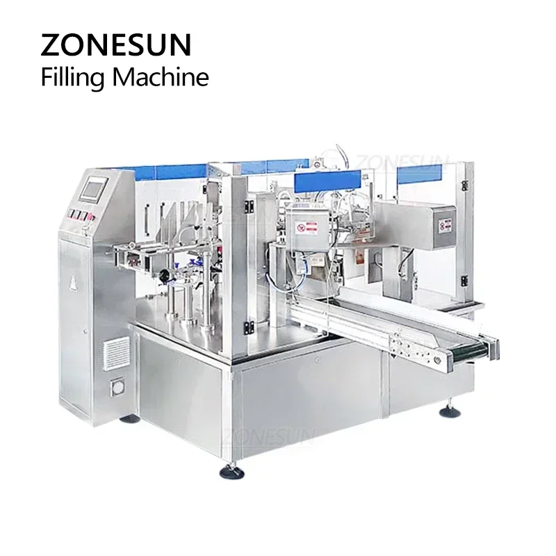 Food Snacks Packets - ZONESUN ZS-GB200 automatique Granule Doypack Machine