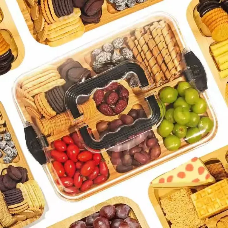 Food Snacks For Camping - Plateau à fromage en bois, plateau