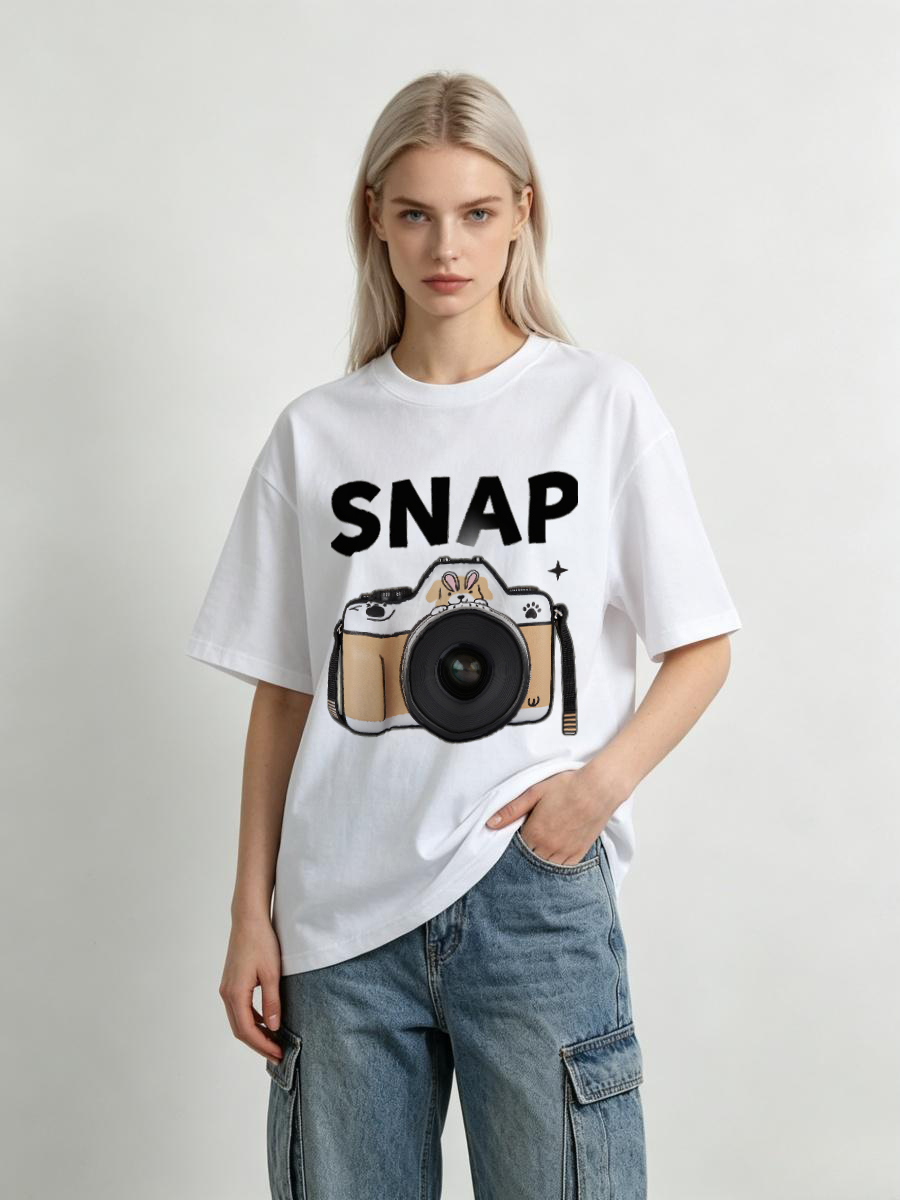 T-shirts en coton avec poche p - Food Energy Snacks avis et prix