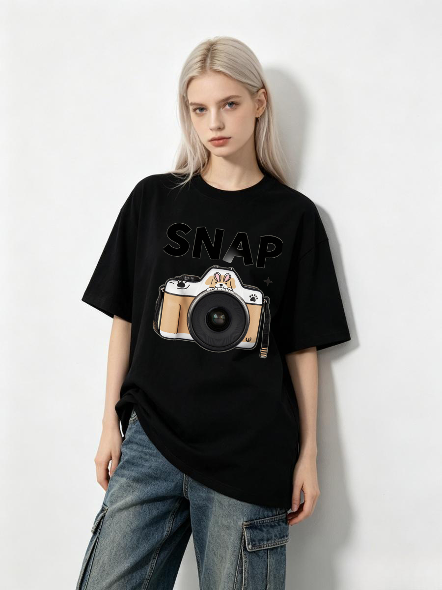 T-shirts en coton avec poche p - Food Energy Snacks avis et prix